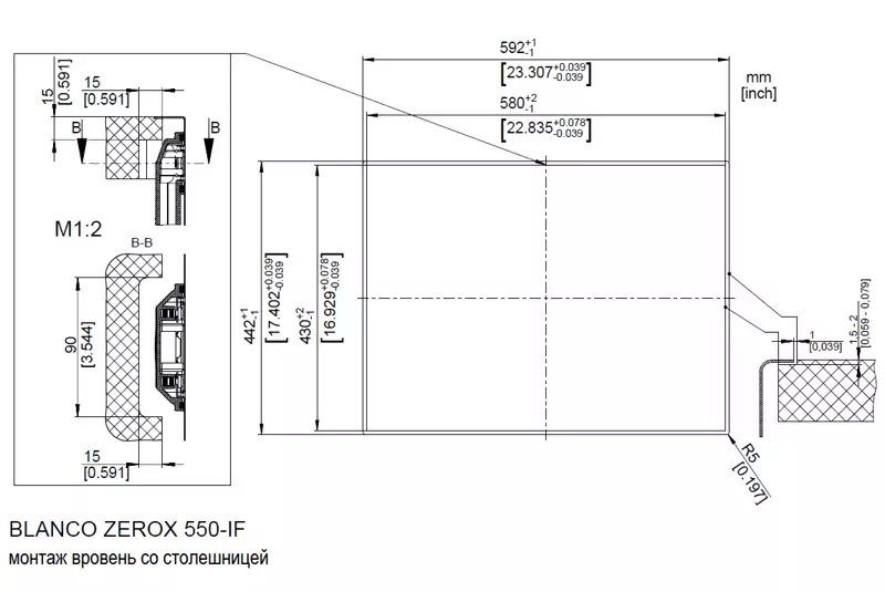 Blanco Zerox 550-IF.3