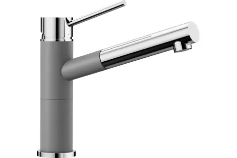 Blanco Alta-S compact chrome/Silgranit