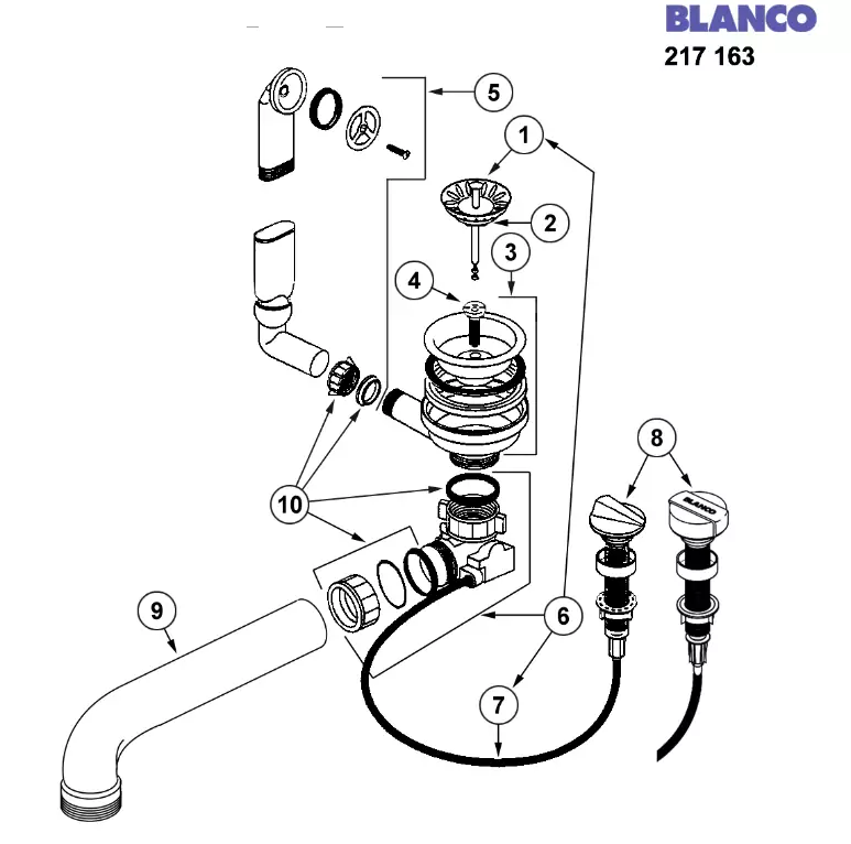 Клапан-автомат Blanco 217163.1