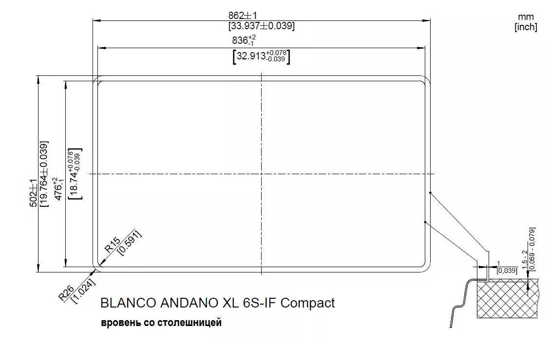 Blanco ANDANO XL 6 S-IF Compact чаша справа.2