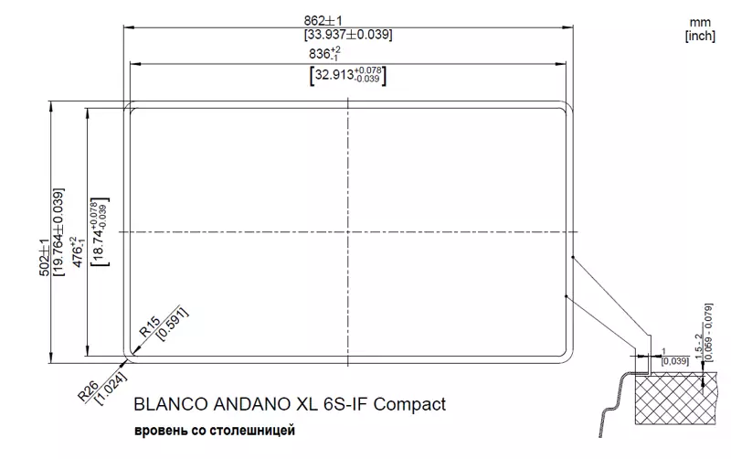 Blanco ANDANO XL 6 S-IF Compact чаша справа.2