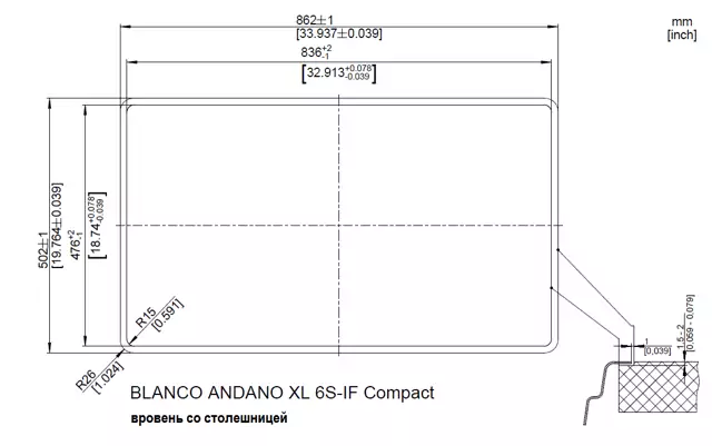 Blanco ANDANO XL 6 S-IF Compact чаша справа.2