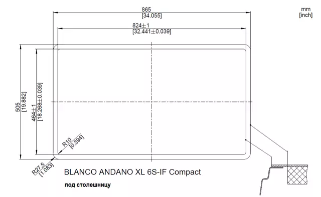 Blanco ANDANO XL 6 S-IF Compact чаша справа.3