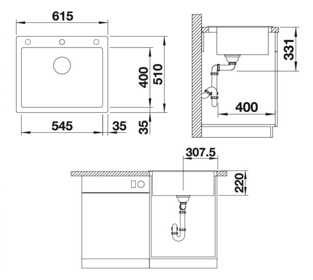 Схема встраивания Blanco PLEON 6