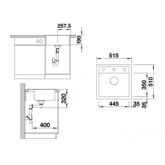 Схема встраивания Blanco Dalago 5